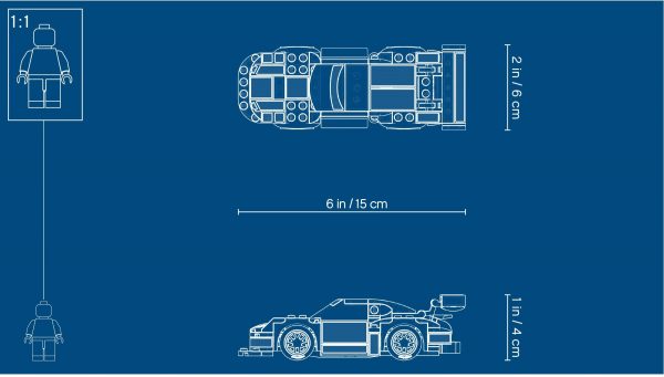 ZHEGAO QL0720-3 Super Racing Cars: Porsche 911 RSR and Porsche 911 Turbo 3.0 1