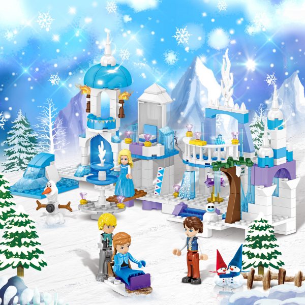 ZHEGAO QL1162 Windsor Castle Series Ice and Snow Season: Ice and Snow Fantasy Castle 5
