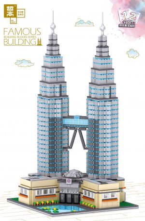 ZHEGAO QL0965 Famous building: Petronas Twin Towers, Kuala Lumpur, Malaysia 0